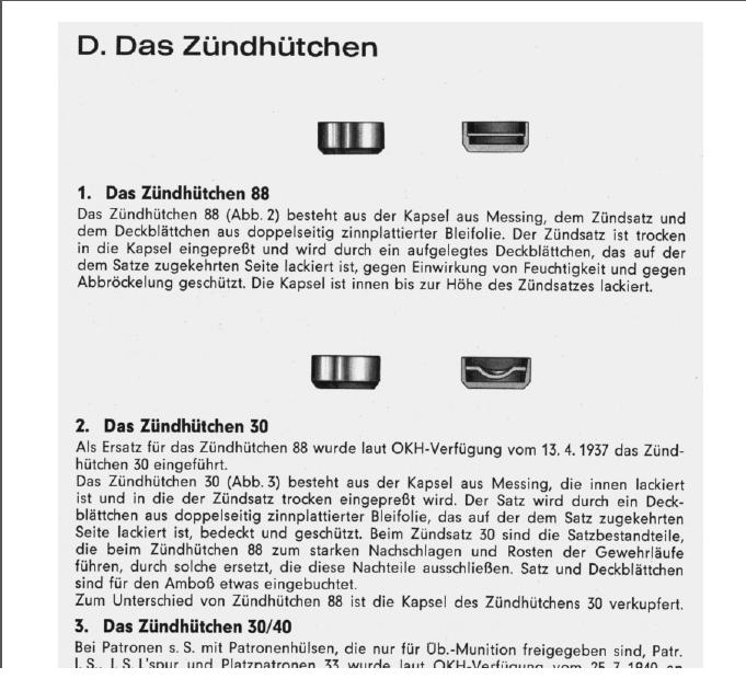 Справочник по специальным немецким патронам